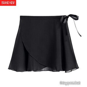 Chiffon Wrap Ballet Skirt Adjustable Tie Dance Skirt Lightweight Polyester